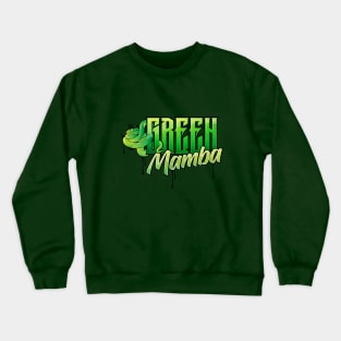 Green Mamba Venomous Snake graffiti urban style Crewneck Sweatshirt